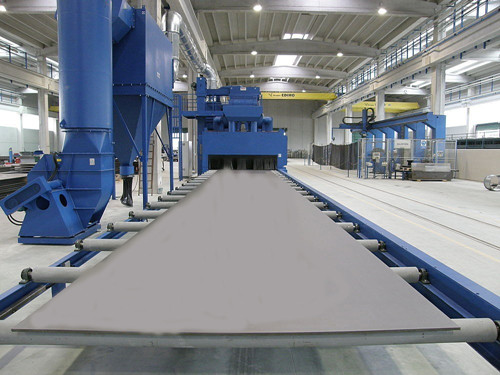 Plate Shot Blasting and Painting Line