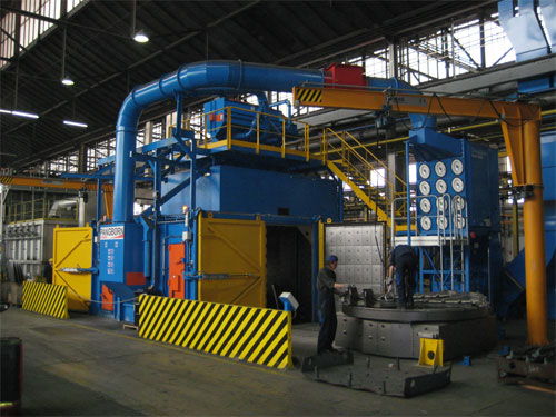 Bogie Table Shot Blasting Machine