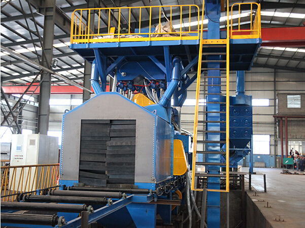 H beam shot blasting machine